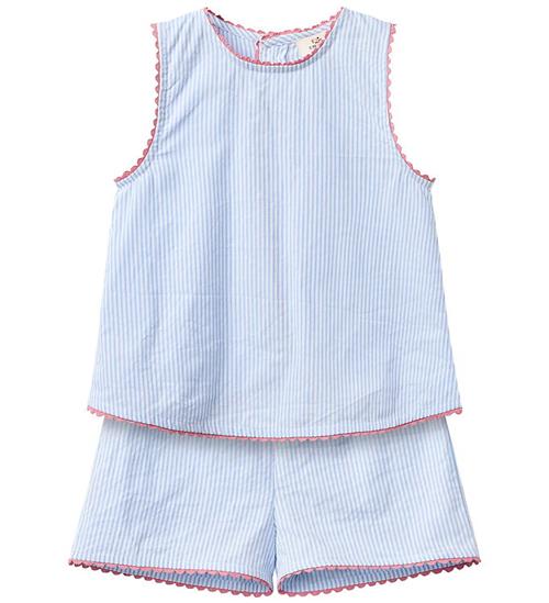 Copenhagen Colors Sommresæt - Top/Shorts - Sky Blue/Cream