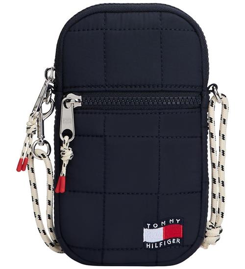 Tommy Hilfiger Skuldertaske - Wavy Quilted Phone - Space Blue