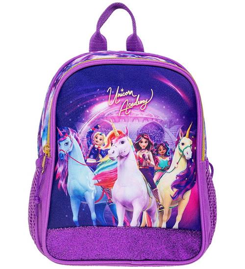 Unicorn Academy Rygsæk - Small - Lilla/Glitter