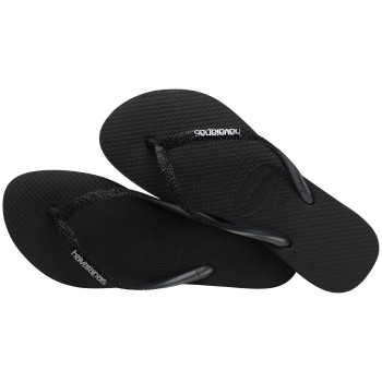 Havaianas Slim Glitter II Sort Str 41/42 Dame