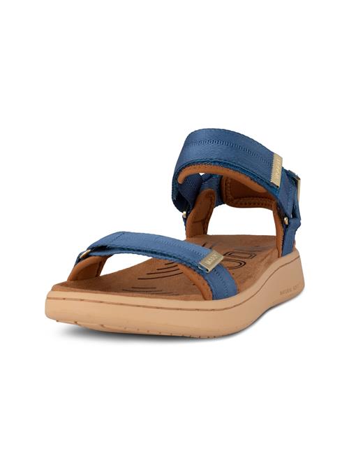 WODEN Sandaler 'Line'  royalblå / karamel