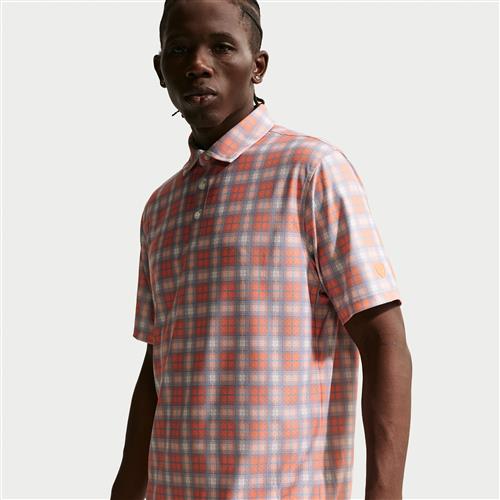 Nike Tailored Performance Tartan Dri-FIT-golfpolo til mænd - Orange