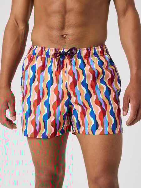 Björn Borg Borg Print Swim Shorts Blå, M