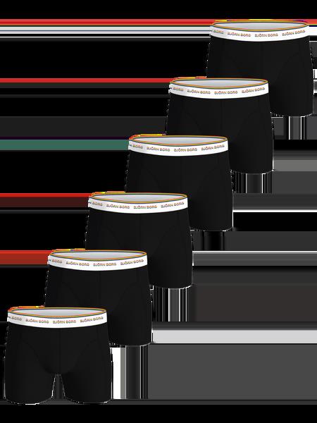 Björn Borg Cotton Stretch Boxers 6-pack Sort, XS