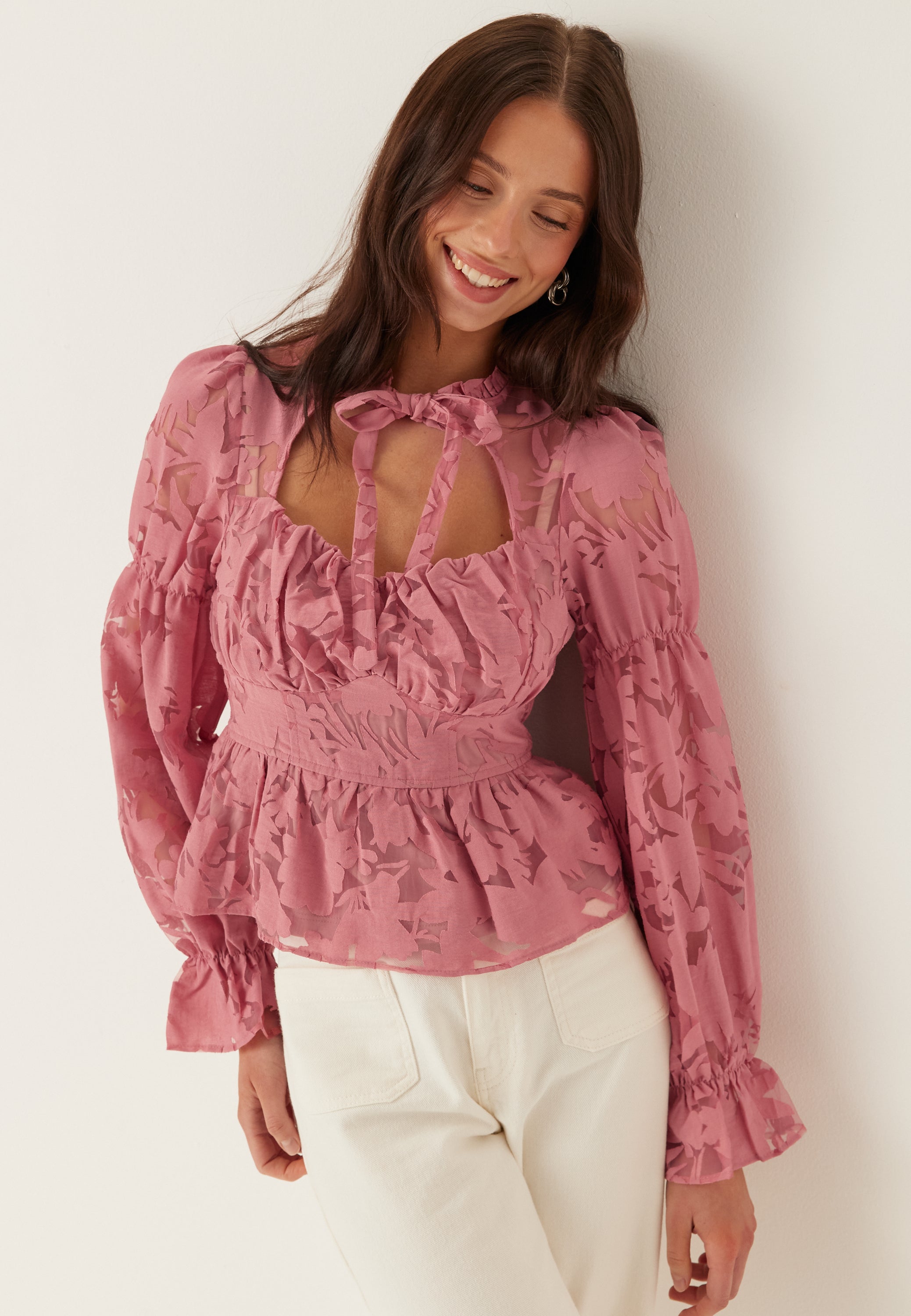 BUBBLEROOM Peplum Blouse