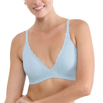 Sloggi BH ZERO Feel Bliss Push-Up Bra Lyseblå X-Large Dame