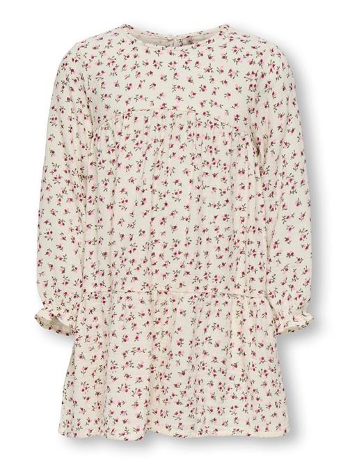 Only Mini Kjole 'KMGThyra'  creme / mørkegrøn / lyserød / rød