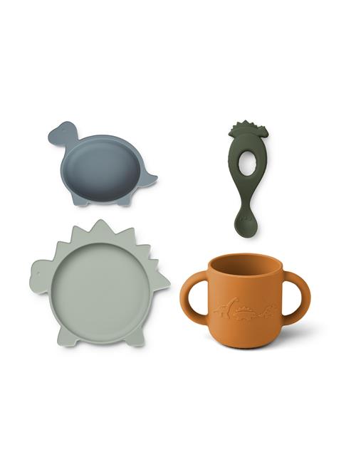 Liewood Servicesæt 'Vivi'  blå / cognac / grå / mørkegrøn