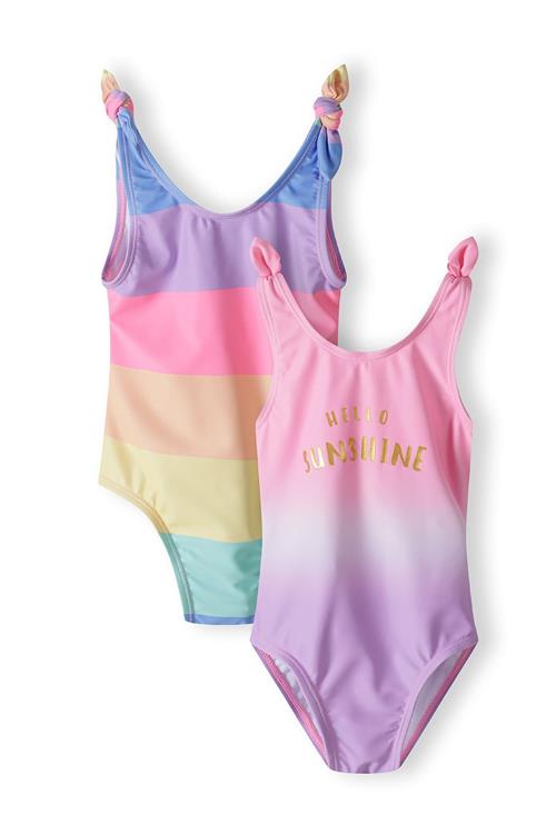 MINOTI Badedragt  guld / lilla / blandingsfarvet