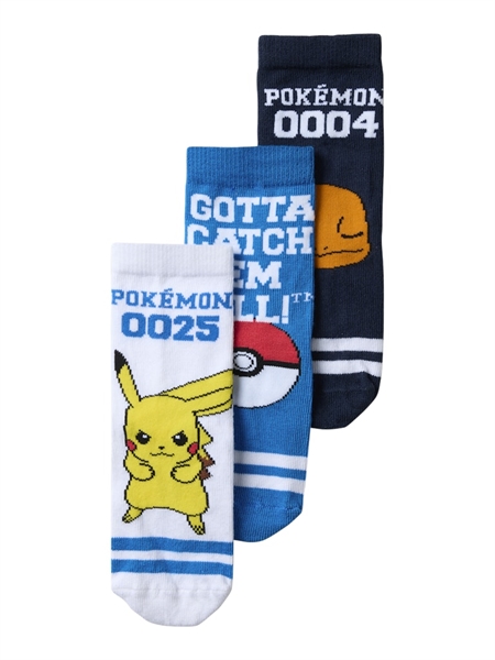 NAME IT 3-Pak Strømper Maske Pokemon Navy Blazer