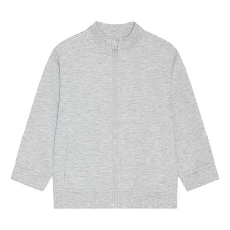 BIRKHOLM Sweat Cardigan Meleret Grå