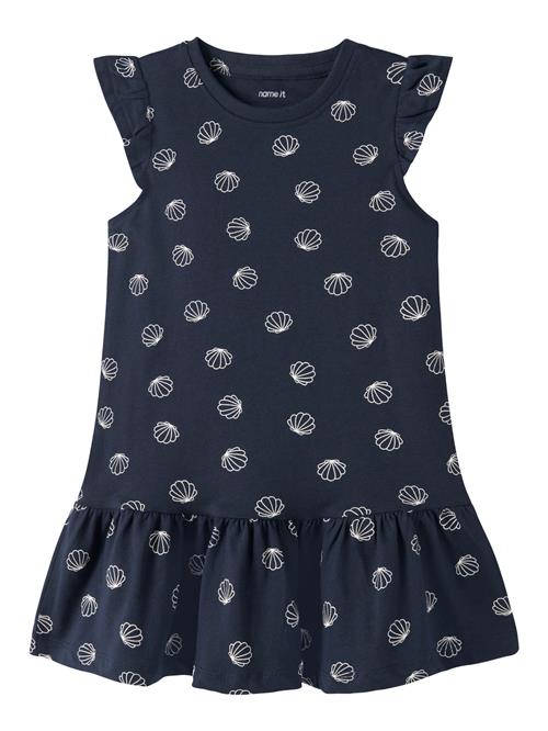 NAME IT Kortærmet Kjole Vida Navy Blazer Sea Shells White