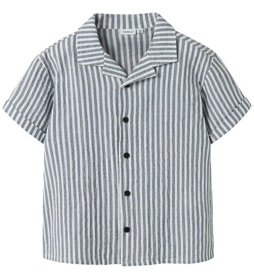 Name It Skjorte - NkmFedenis - Vinatge Indigo/Cloud Dancer