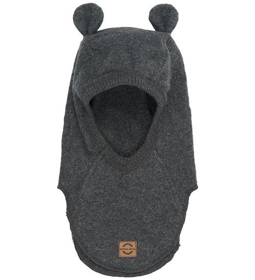 Mikk-Line Elefanthue - Fleece - 1-lags - Anthracite Melange