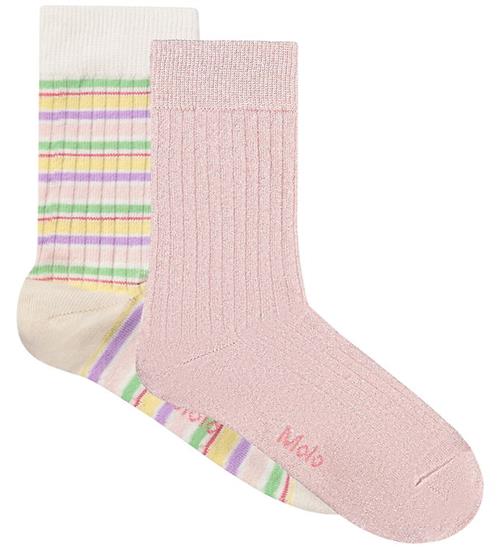 Molo Strømper - 2-pak - Rib - Nomi - Pastels Cloud