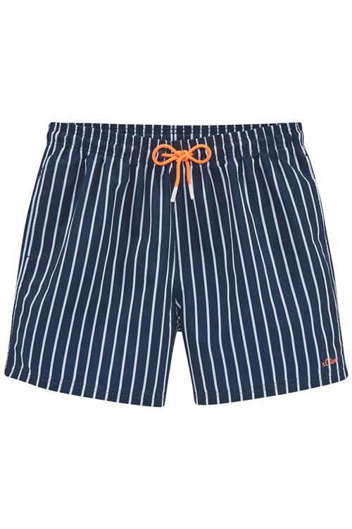 s.Oliver Badeshorts  marin / hvid