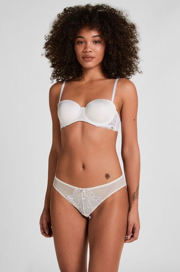 Hunkemöller Solene brasiliansk trusse Hvid