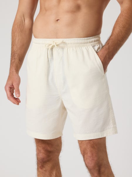 Björn Borg Borg Seersucker Resort Shorts Hvid, S