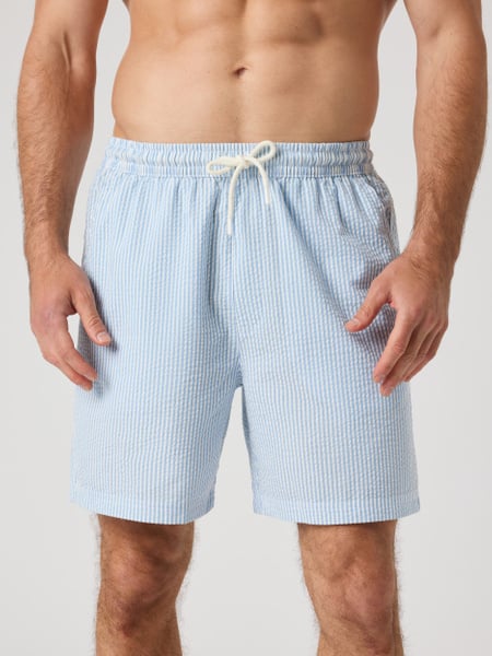 Björn Borg Borg Seersucker Resort Shorts Blå, XL
