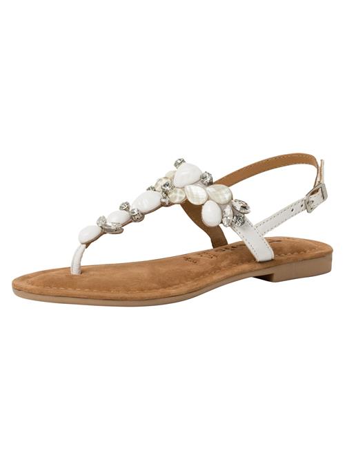 Tamaris Klipklappere  transparent / hvid / perlehvid