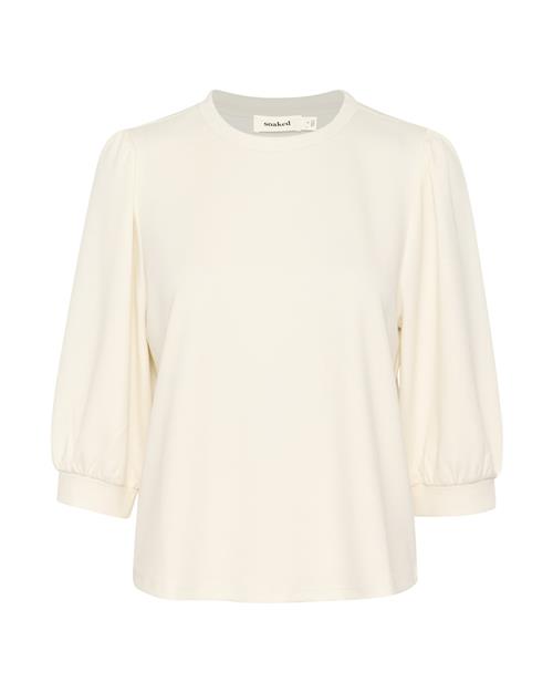 SOAKED IN LUXURY Sweatshirt 'Leste'  hvid