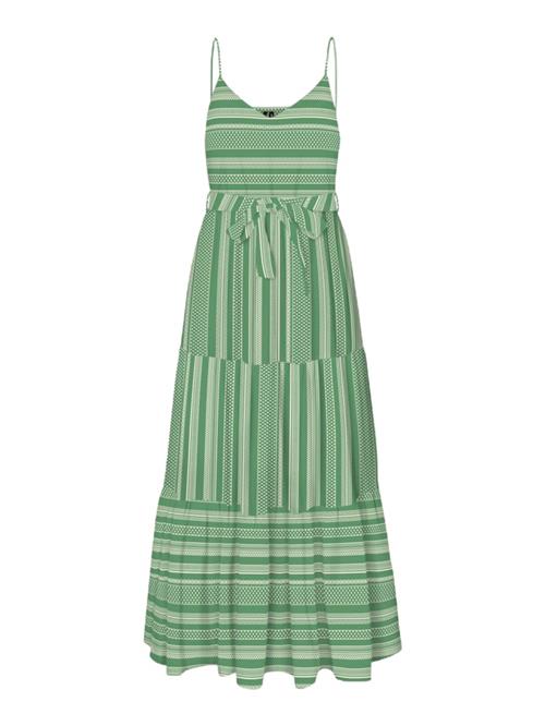 VERO MODA Kjole 'VMDICTHE'  beige / grøn