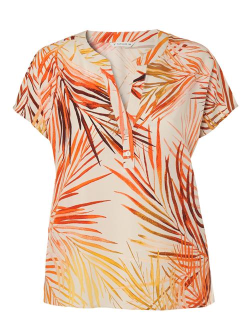 TATUUM Bluse  beige / gul / neonorange / kirsebærsrød