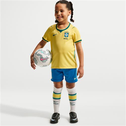 Brazil 2026 Stadium Home Nike Football Replica-sæt i tre dele til mindre børn - gul