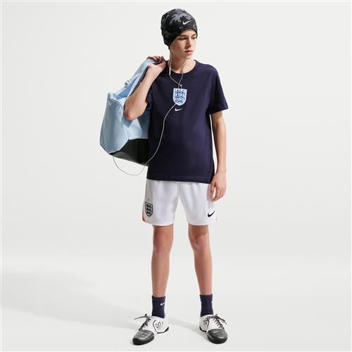 England 2026 Stadium Home Nike Dri-FIT-fodboldreplika-shorts til større børn - hvid