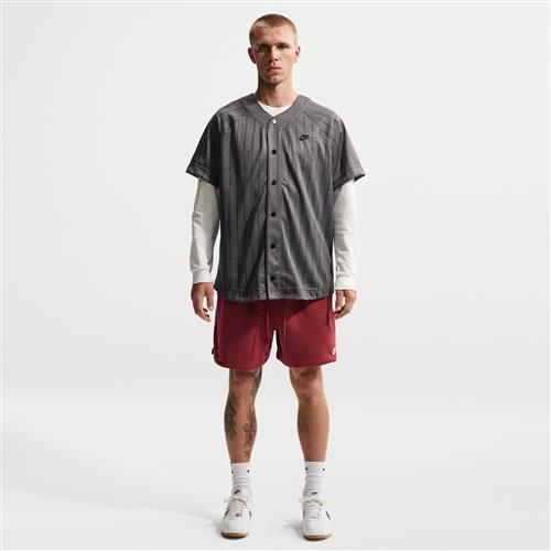 Nike Club Flow-shorts i french terry til mænd - rød