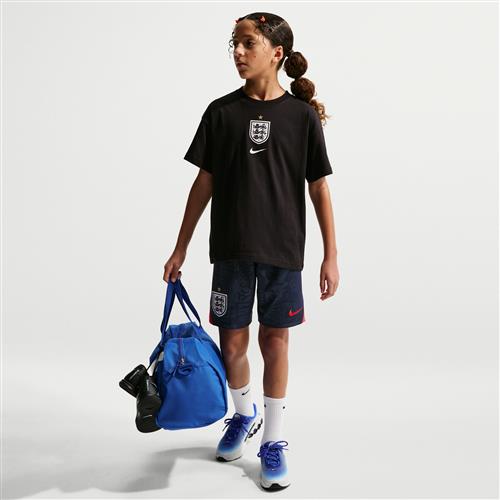 England 2026 Stadium Away Nike Dri-FIT-fodboldreplika-shorts til større børn - blå