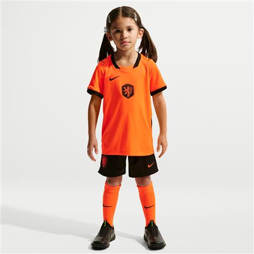 Netherlands 2026 Stadium Home Nike Football Replica-sæt i tre dele til mindre børn - Orange