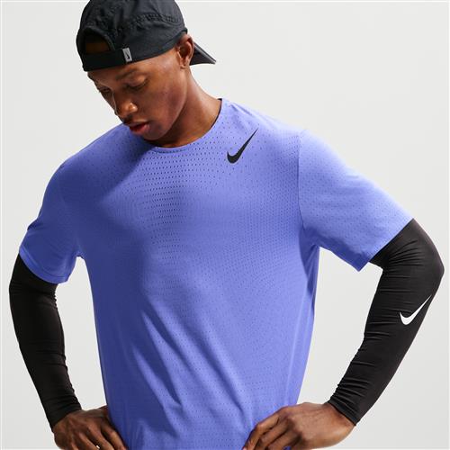 Kortærmet Nike AeroSwift Dri-FIT ADV-løbetop til mænd - blå