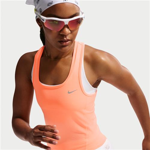 Nike Tempo Dri-FIT-tanktop i mesh med kort snit til kvinder - Orange