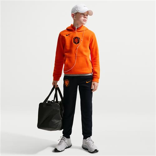 Holland Club Fleece Nike-fodboldjoggers til større børn (drenge) - sort