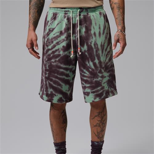 Jordan Brooklyn Fleece tie-dye-festival-shorts til mænd - grøn