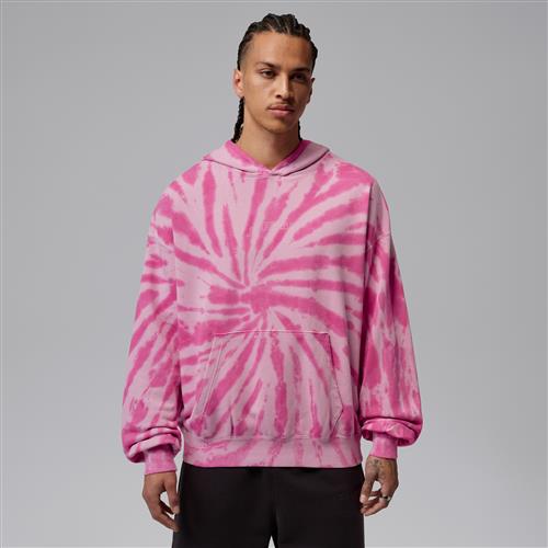 Jordan Brooklyn Fleece tie-dye-hættetrøje med festival-design til mænd - Pink