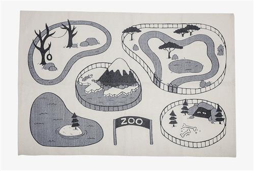 Bloomingville Cotton Rug Grey One Size  Grå  One Size  unisex