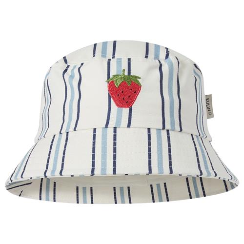 Kuling Fejan Bucket Hat Blue Stripe Strawberry  Blue Stripe Strawberry 52/54 cm  Blå  52/54 cm  unisex