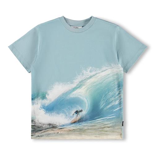 Molo GOTS Riley T-shirt Bluish Surfer  Bluish Surfer 110 cm  Blå  110 cm  mand