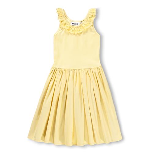 Molo GOTS Croco Kjole Sun Bleached  Sun Bleached 98/104 cm  Gul  98/104 cm  kvinde