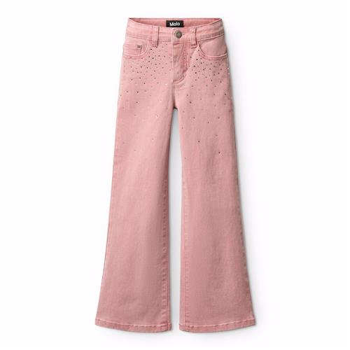 Molo Asta Jeans Blush Rhinestone  Blush Rhinestone 146 cm  Lyserød  146 cm  kvinde