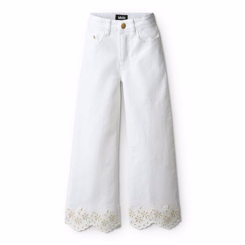 Molo Ava Jeans Whitest  Whitest 104 cm  Hvid  104 cm  kvinde