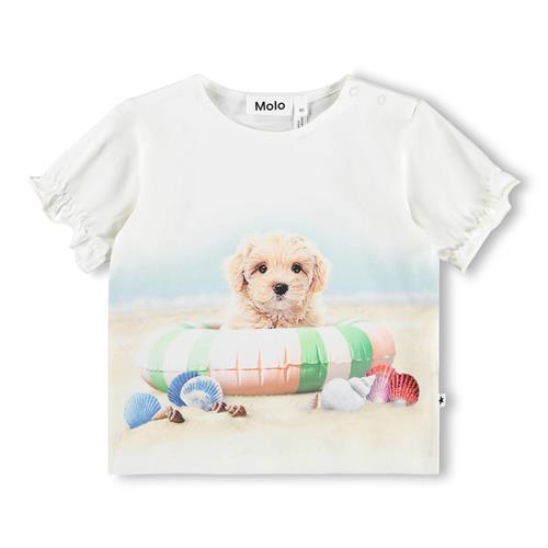 Molo GOTS Eline Tee Beach Dog  Beach Dog 104 cm  Hvid  104 cm  kvinde