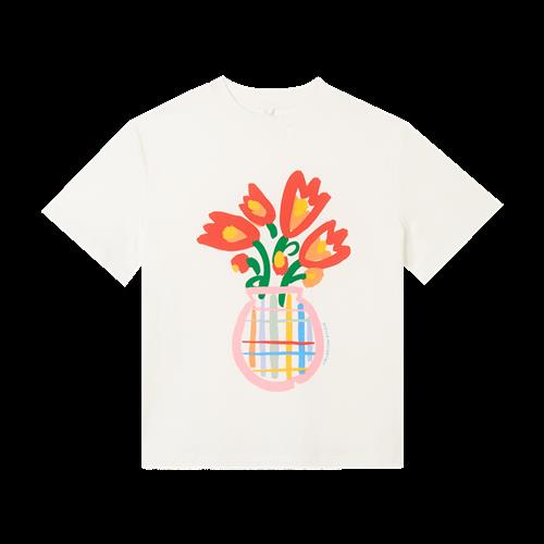 Stella McCartney Kids T-shirt Ivory  Ivory-5 Y  Hvid  5 år  kvinde