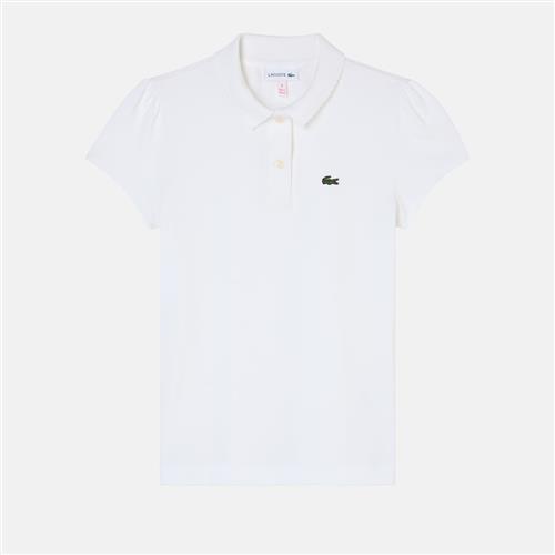 Lacoste Petite Polo Pique Blanc  Blanc 116 cm  Hvid  116 cm  kvinde