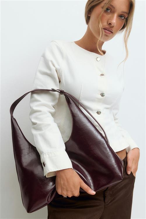 Gina Tricot - Wide shoulder bag - Skuldertasker - Lilla - ONESIZE - Dame