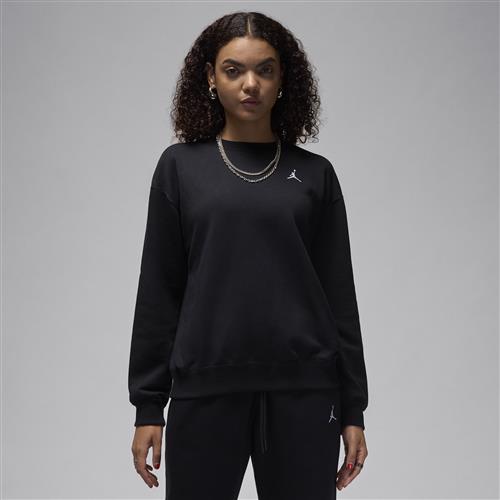 Jordan Brooklyn Fleece-sweatshirt i french terry med rund hals til kvinder - sort