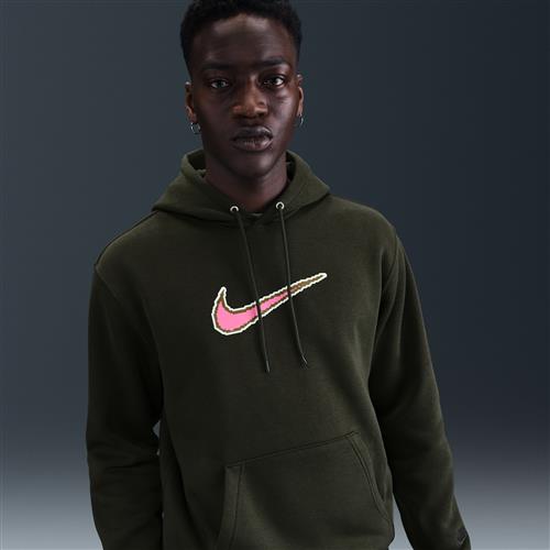 Nike Club-hættetrøje i fleece til mænd - grøn