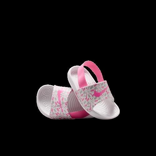 Nike Kawa-badesandaler til babyer og småbørn - hvid